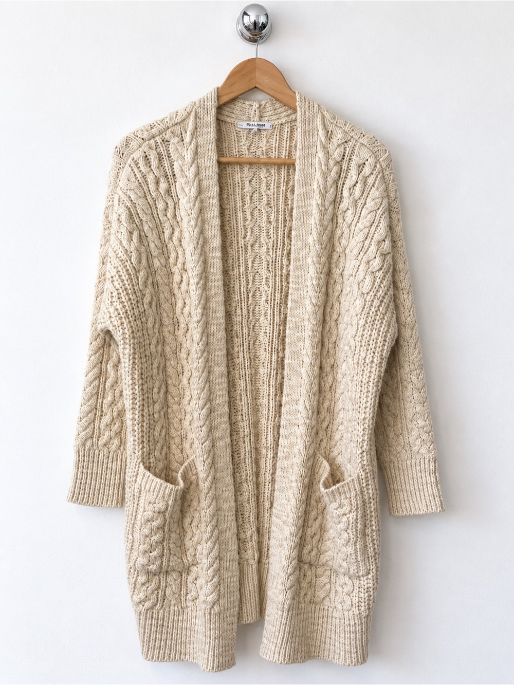 MADEWELL Cable-Knit Long Cardigan